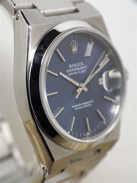 rolex oysterquartz blue